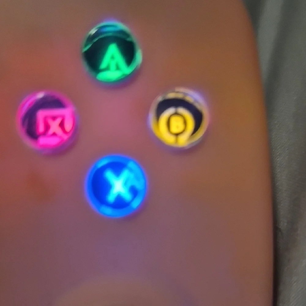 Pink Gaming Controller with LED Buttons